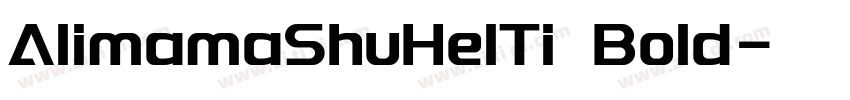 AlimamaShuHelTi Bold字体转换
